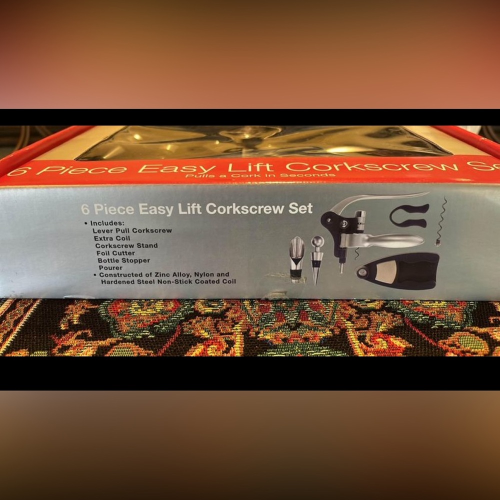 NWT 6 Piece Easy Lift Corkscrew Kit - Picture 4 of 5